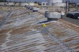 rusty metal roofs